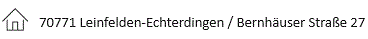 Bernhäuser Str. 27, 70771 Leinfelden-Echterdingen